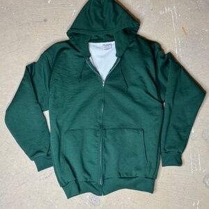 VINTAGE GREEN ZIP UP